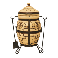 Keramická pec-Tandyr gril 5v1 "Venecia". Vhodný pro skupiny: až 5 osob.Hmotnost: 93 kg.Objem: 755 dm³ (75 litrů).