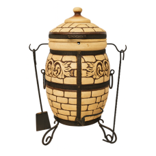 Piec ceramiczny-grill Tandoor 5w1 "Venecia". Odpowiedni dla grup: do 5 osób.Waga: 93 kg. Objętość: 755 dm3 (75 litrów). Piec ceramiczny-grill Tandoor 5w1 "Venecia". Odpowiedni dla grup: do 5 osób.Waga: 93 kg. Objętość: 755 dm3 (75 litrów).