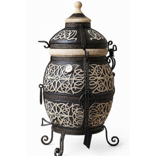 Piec szamotowy Tandoor.Uniwersalny piekarnik grillowy do gotowania kebabów, mięs, warzyw i nie tylko. Model "Saffron".Waga: 150 kg. Objętość: 130 dm3 (130 litrów). Piec szamotowy Tandoor.Uniwersalny piekarnik grillowy do gotowania kebabów, mięs, warzyw i nie tylko. Model "Saffron".Waga: 150 kg. Objętość: 130 dm3 (130 litrów).