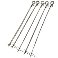 Szpikulec do tandoor ze stali nierdzewnej 40-45 cm z zszywką (cena za 1 szt.).