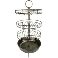 Siatka grillowa do tandoor ze stali nierdzewnej w patelni żeliwnej Siatka grillowa do tandoor ze stali nierdzewnej w patelni żeliwnej