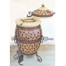 Tandoor to piec szamotowy na świeżym powietrzu.Uniwersalny piekarnik grillowy do gotowania kebabów, mięs, warzyw i nie tylko. Model "Stare Miasto".Waga: 120 kg. Objętość: 85 dm3 (85 litrów).
